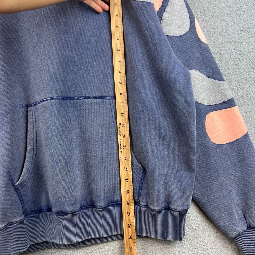 We the Free It's a Vibe Hoodie Oversized & Distressed Abstract Patchwork XS - Picture 5 of 11